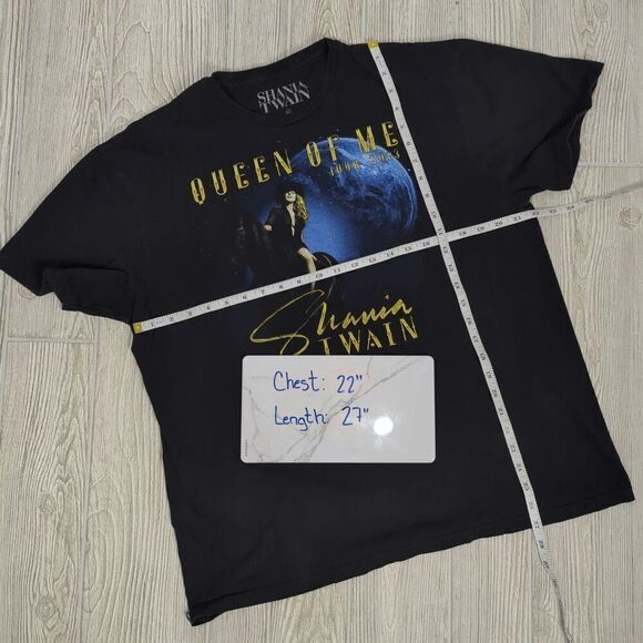 Shania Twain Queen of Me Tour Dateback Tee Black Size XL 2023 - Picture 6 of 6